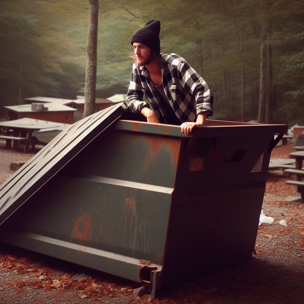 Bigfoot’s Dumpster Dine-Off: Sasquatch Outsmarts Vanlifers in the Smoky Mountains!