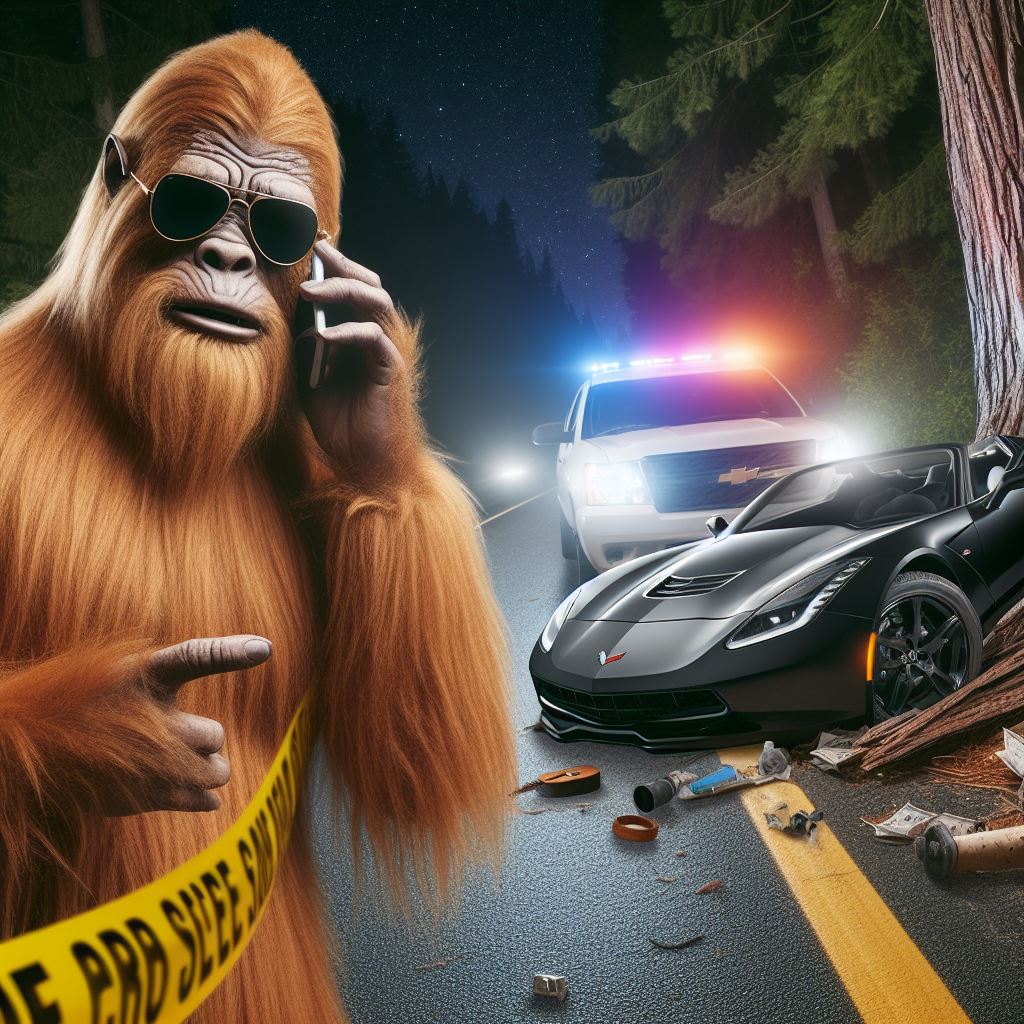 AN OWIE FOR YOWIE: Paparazzi Tipped Off to Incoherent and Agitated Yowie After He Wrecks Car