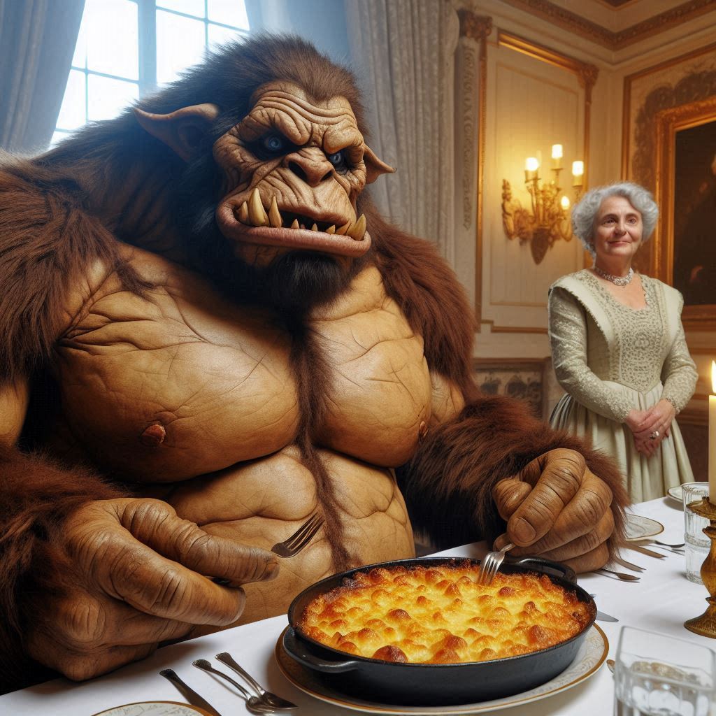 CURIOUS COOKING: Brutalize Your Taste-buds with Cheesy Ogre-atin Potatoes
